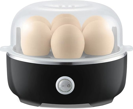 Easy Egg Cooker Electric 7-Egg Capacity, Soft, Medium, Hard-Boiled Egg Cooker with Auto Shut-Off